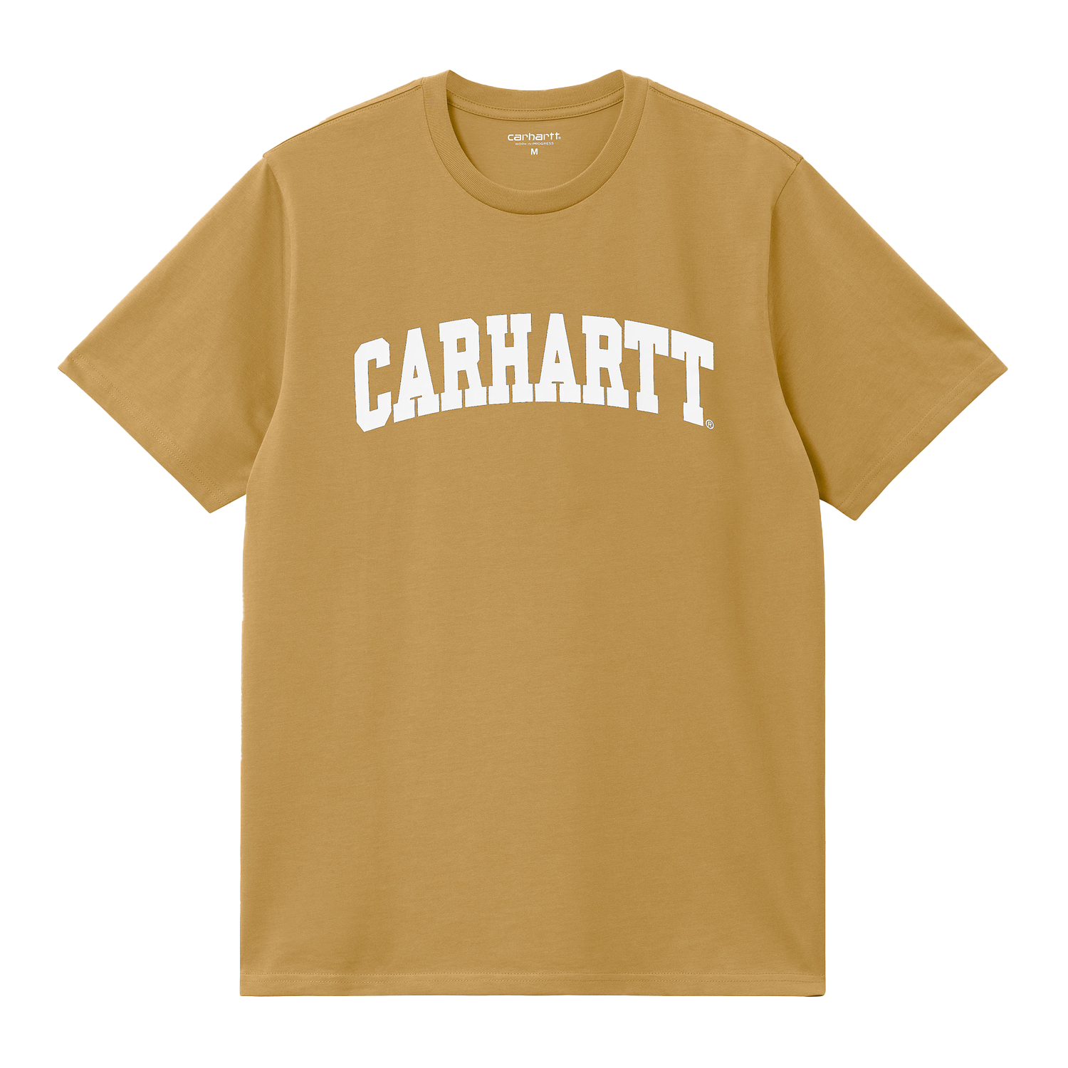 Футболка Carhartt WIP I028990 bourbon/ белое лого — фото 1