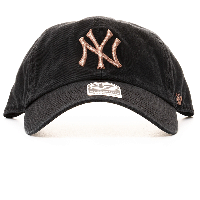 Бейсболка '47 Brand CLEAN UP METALLIC New York Yankees B-MTCLU17GWS-BKB Black